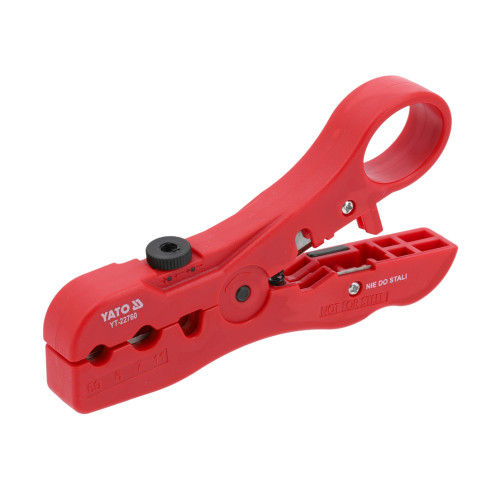 Съёмник изоляции (стриппер) для STP/UTP и RG59–RG11,125мм.YATO YT-22760