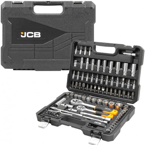 набор инструментов комбинированный 94 ед. 1/4", 3/8" (6-гр.) (4-22мм) JCB Tools JCB-4941-5DS