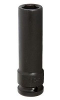 Головка ударная глубокая 3/8",6-гранная,10мм, длина 63мм. FORCE 4356310 F
