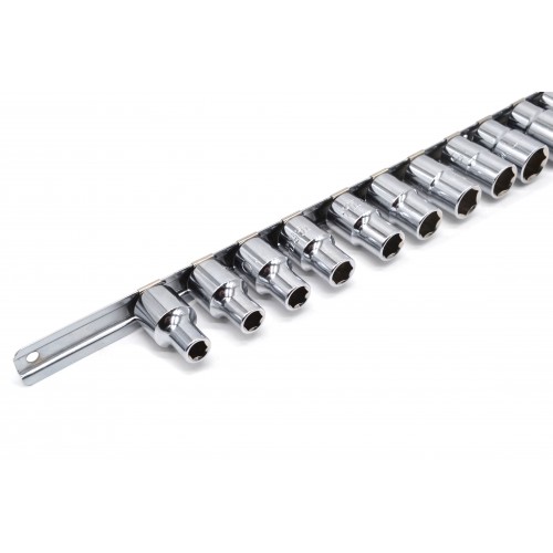 Набор головок 1/2" 15ед. 8~15,17,19,22,24,27,30,32мм (на планке) TOPTUL GAAQ1603U