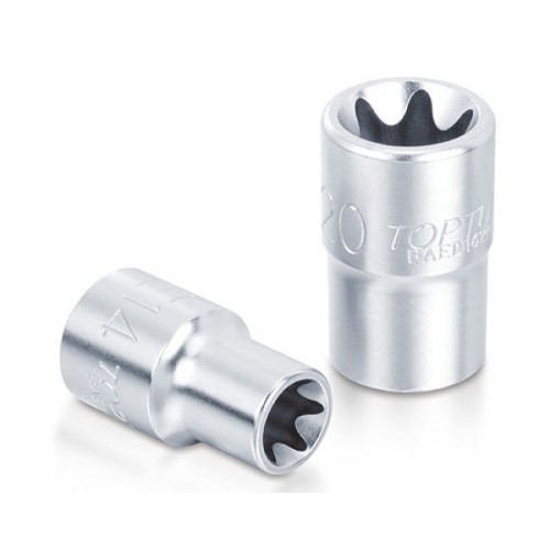Головка торцева коротка E-TORX E10,квадрат 1/4", довжина 25мм. TOPTUL BAED0810