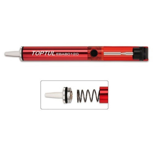 Помпа для удаления припоя оловоотсос, длина 200мм.TOPTUL EBAB0120