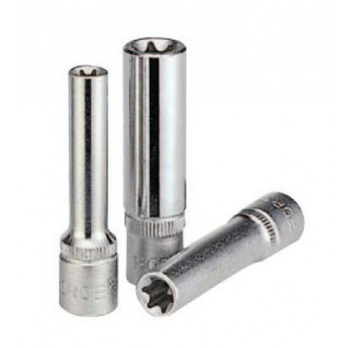 Головка торцевая глубокая E-TORX 1/4",E14, длина 50мм. FORCE 5265014 F