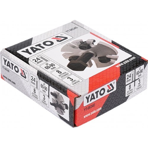 Съемник шкивов универсальный М24, Ø=60-90 мм, 8 положений Yato YT-06340