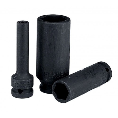 Головки торцевые ударные глубокие 1/2",6-гранные. FORCE 4458508 F Series