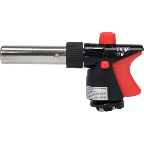 Горелка газовая YATO : цанговое соединение. PIEZO. 360°. до 2 кВт. t= 1300 ºC (EN417) [YT-36712]