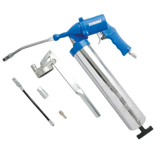 Пневмошприц для смазки с насадками 500мл,6пр. SUMAKE ST-6636L-6