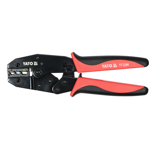 Клещи для опрессовки автомобильных клемм 0,5–6мм². YATO YT-2246