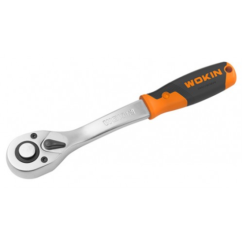 Трещотка реверсивная 1/4",с быстросъемным механизмом 72 зубца. WOKIN WK-153210