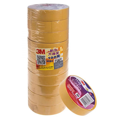 Изоляционная лента ПВХ 18мм × 20м × 0,15мм,желтая. 3М 1600 (Yellow)