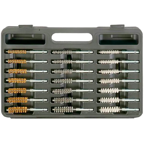 Набор зачистных щеток нейлоновые,металлические,с латунным покрытием, 38пр. Force 938U1 F