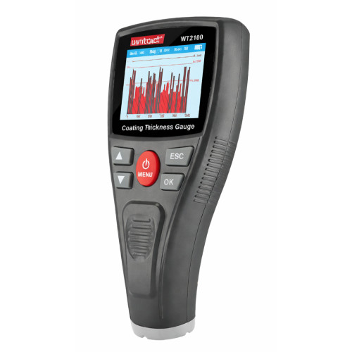 Товщиномір ЛКП Fe,кольоровий дисплей (0–1800мкм). WINTACT WT2100