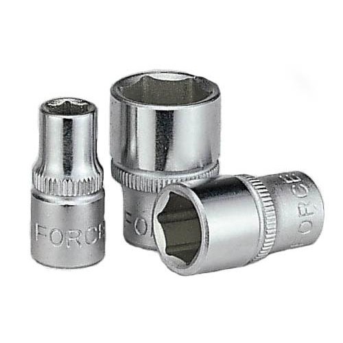 Головка торцева 6-гранна, квадрат 1/4",12мм, довжина 25мм. FORCE 52512 F
