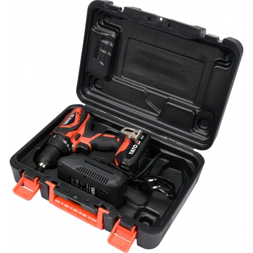 Шуруповерт аккумуляторный 40Nm (18V, 2.0Ah, мотор Mabuchi, патрон Ø≤13мм в кейсе) YATO YT-82782