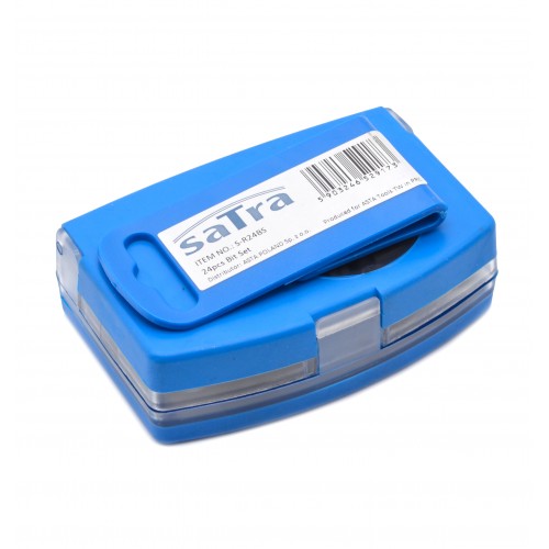 Набор бит и головок 24 ед. с трещеткой 1/4", S-R24BS SATRA