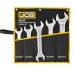 набор разрезных накидных ключей в чехле, (32-55 мм) 5 ед. JCB Tools JCB-5052P