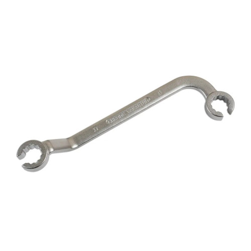 Гаечный ключ с открытым зевом 17мм, для топливных линий VAG 3035. QUATROS QS20812