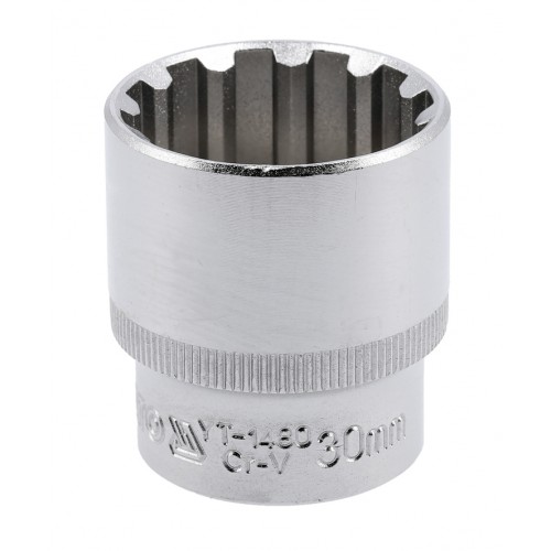 Головка торцевая универсальная Spline 1/2",30мм, длина 42мм. YATO YT-1480