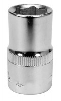 Головка торцевая короткая 6-гранная,квадрат 1/2",21мм, длина 38мм. YATO YT-1214