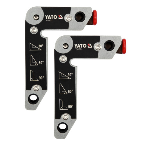 Набор магнитных углов для сварки (30°,60°,90°),32кг, 2шт. YATO YT-08723
