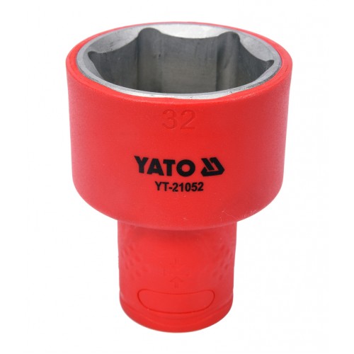 Головка торцевая диэлектрическая VDE 1/2",6-гранная, 32мм, длина 60мм. YATO YT-21052
