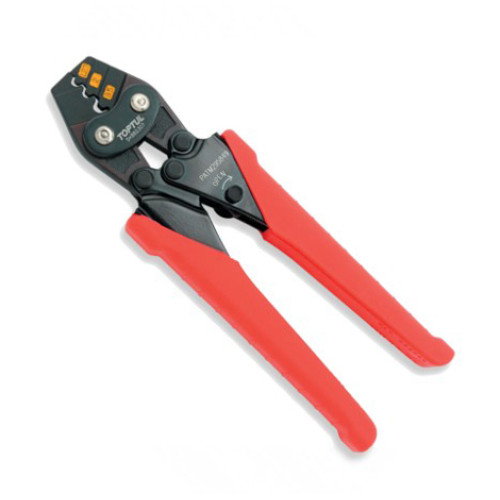 Кліщі для обтиску клем з тріскачкою 5,5–38мм²,380мм. TOPTUL DKBB2315