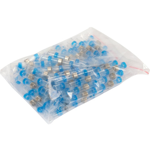 Соединитель с оловом 4,5мм для проводов (1,5–2,5мм²/16–14 AWG) с термоусадкой,100шт. YATO YT-81453