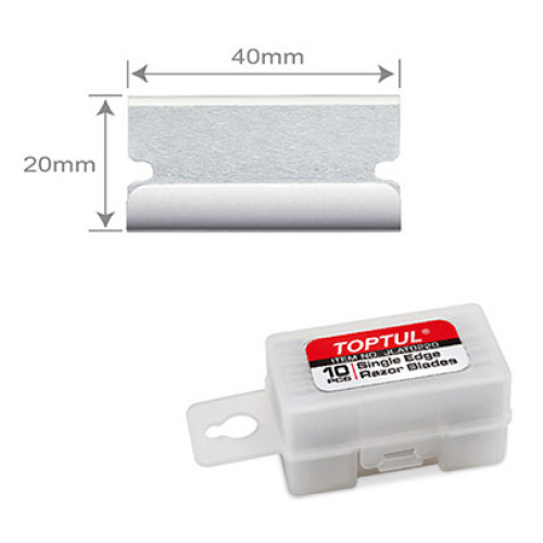 Набор запасных лезвий 40×20мм для скребка JJCJ0140,10шт. TOPTUL JLAT0220