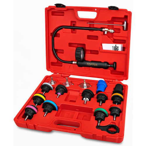 Прилад для перевірки герметичності системи охолодження,18 предметів. TOPTUL JGAI1802