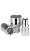 Головка торцевая 3/8",12-гранная, размер 18мм, длина 30мм. FORCE 53918 F