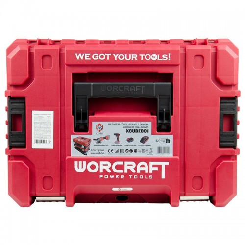 Комплект інструменту акумуляторний шуруповерт+болгарка WORCRAFT XCUBE001
