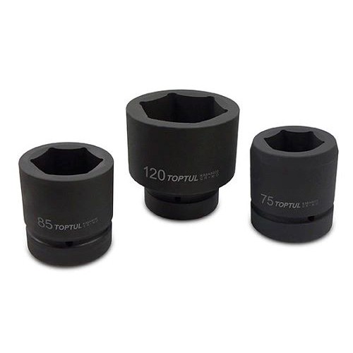Головка ударная 2-1/2",6-гранная,95мм, длина 145мм. TOPTUL KABA8095