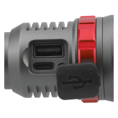 Фонарь LED-диодный YATO Li-Ion 3.7 В, 4 АГод, 10Вт, зарядка от USB-C YT-085602