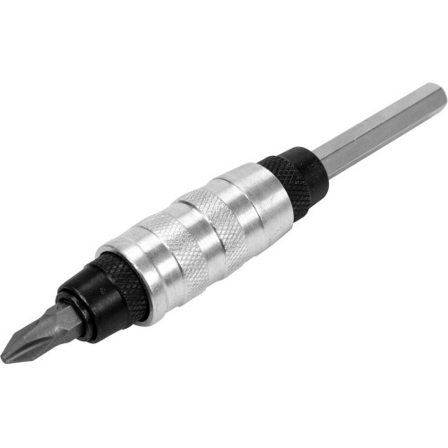 Держатель для бит магнитный с плавающим стержнем 15° YATO: HEX - 1/4", L= 100 мм, CrV