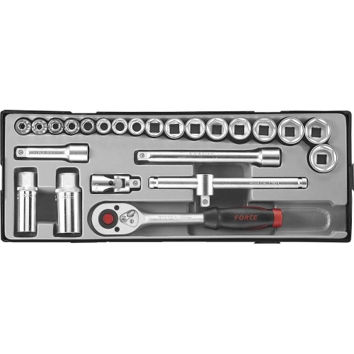 Набор инструмента 3/8" 24 ед. 6 гран. FORCE 3251-5 F