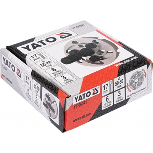 Съемник шкивов универсальный d50-80мм YATO YT-06341