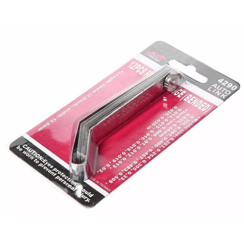 Набор щупов изогнутых (дюймовая 0,008"–0,026"/метрическая 0,203–0,66мм,12шт.) 4290 JTC