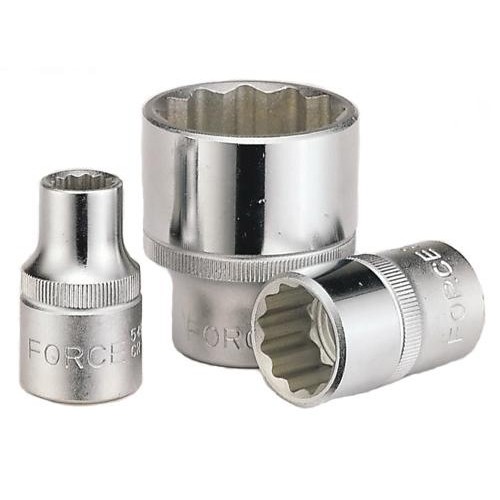 Головка торцевая 1/2",12-гранная, 25мм, длина 43мм. FORCE 54925 F