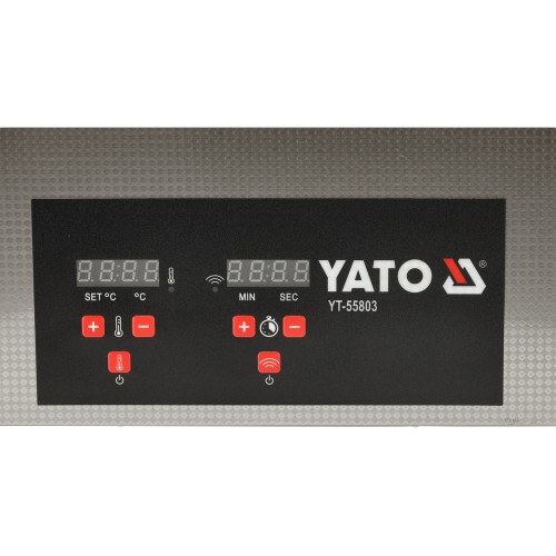 Мойка ультразвуковая YATO 230В, 600Вт ванна 50х 33х 33 см 30 л, температура - 0-80ºС YT-55803