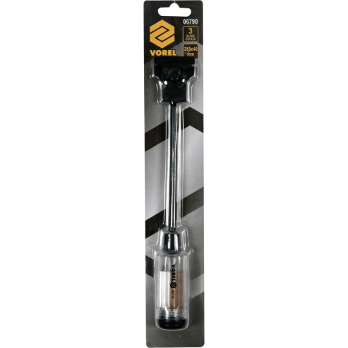 Скребок для стекла и уплотнителей со сменными лезвиями 40мм (3шт). VOREL 06790