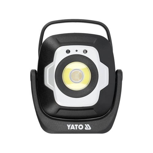 Прожектор диодный, аккумуляторный YATO, 10Вт, 1200/600/100 Lm 3 режима, 3,7 В, 4,4 АГод YT-818214