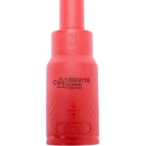 Насадка торцевая диэлектрическая HEX 10мм,1/2",120мм,VDE 1000В. YATO YT-21089