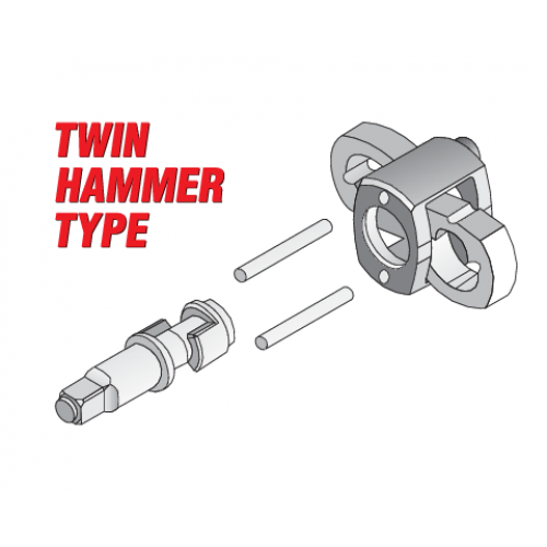 Гайковерт пневматичний TWIN HAMMER YATO,1/2", F=1800 Nm YT-09546