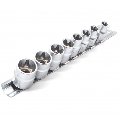 Набір головок TORX 3/8" E8-E20 8од. (зірка Давида) TOPTUL GAAG0802