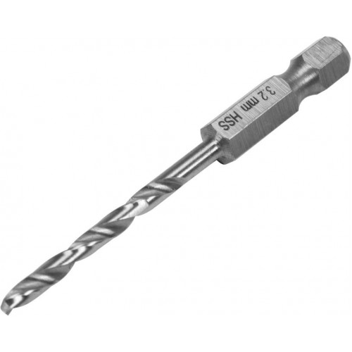 Сверло для нержавеечной легированной стали HSS6542, Ø=3.5мм, HEX-1/4", l=70/38мм, YATO