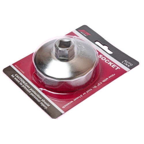 Съёмник масляного фильтра "чашка" 75мм/15 граней FORD, MAZDA, VOLVO, LAND ROVER. 4611 JTC