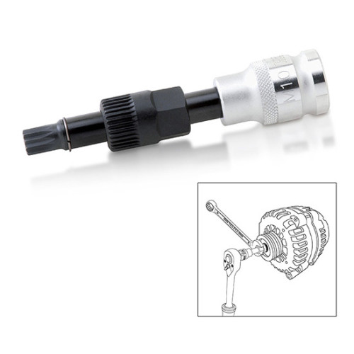 Ключ для демонтажу генератора M10 (33 зубці),1/2",110мм. TOPTUL JDCD3310