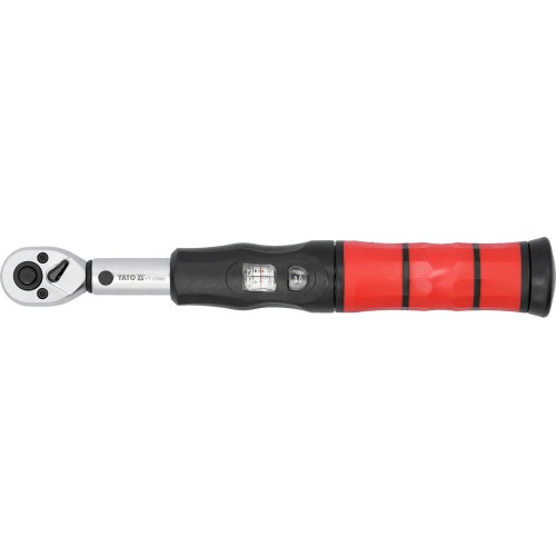 Ключ динамометричний YATO : квадрат 1/4", F= 2- 26 Нм, L= 250 мм YT-07690