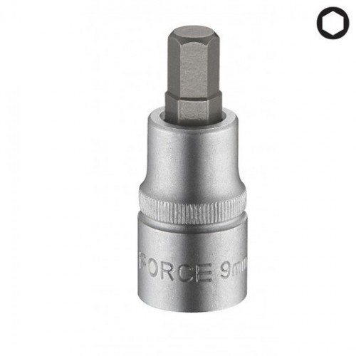Головка-бита 3/8", 6-гранная HEX 8 мм, L=50 мм 33405008 Force