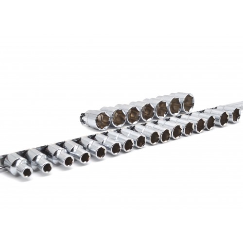 Набор головок 1/2" 23ед. 8~28,30,32мм (на планке) TOPTUL GAAQ1604U